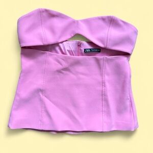 Zara Vibrant Pink Tube Top